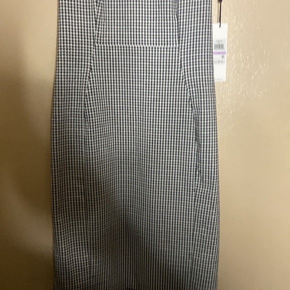 Calvin Klein Black and White houndstooth Sleeveless Sheath Dress - Picture 7 of 16